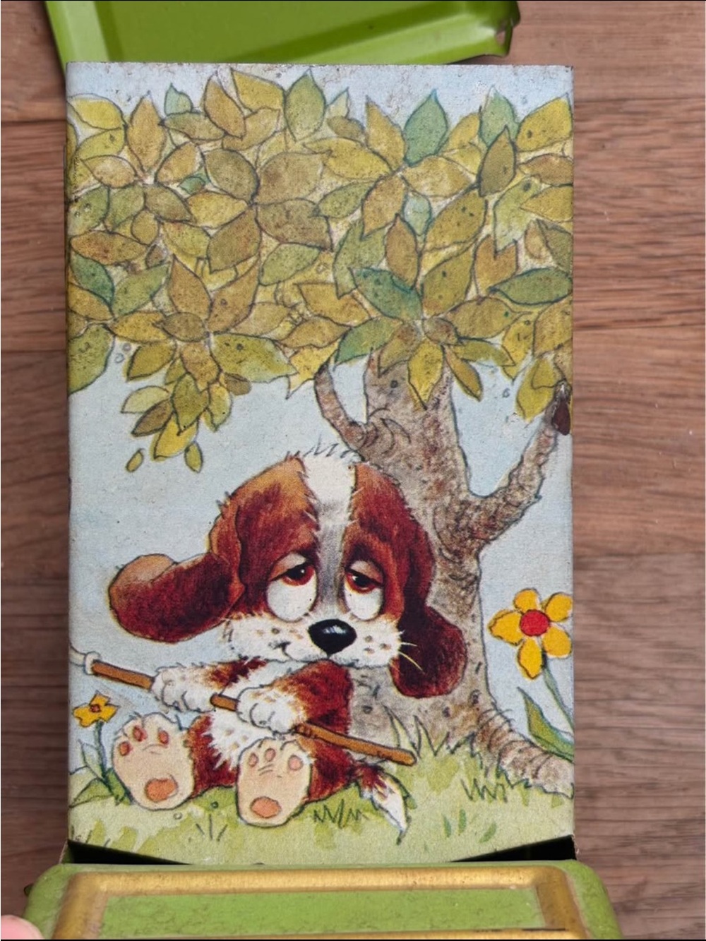 Vintage Retro Match Box Holder Anthropomorphic Dog Farmhouse Kitchen Fireplace - Picture 10 of 10